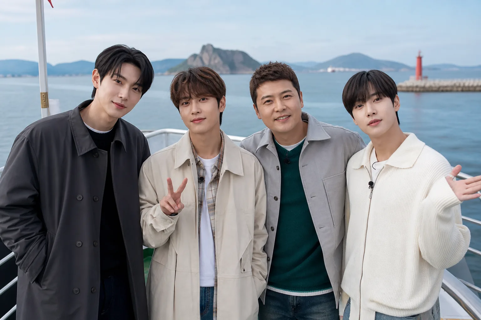 Korean singers joining a food and travel variety show in Sacheon