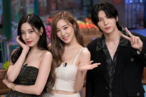 K-pop variety show studio inspired by Sunmi Tiffany Young and VIXX Leo on Amazing Saturday