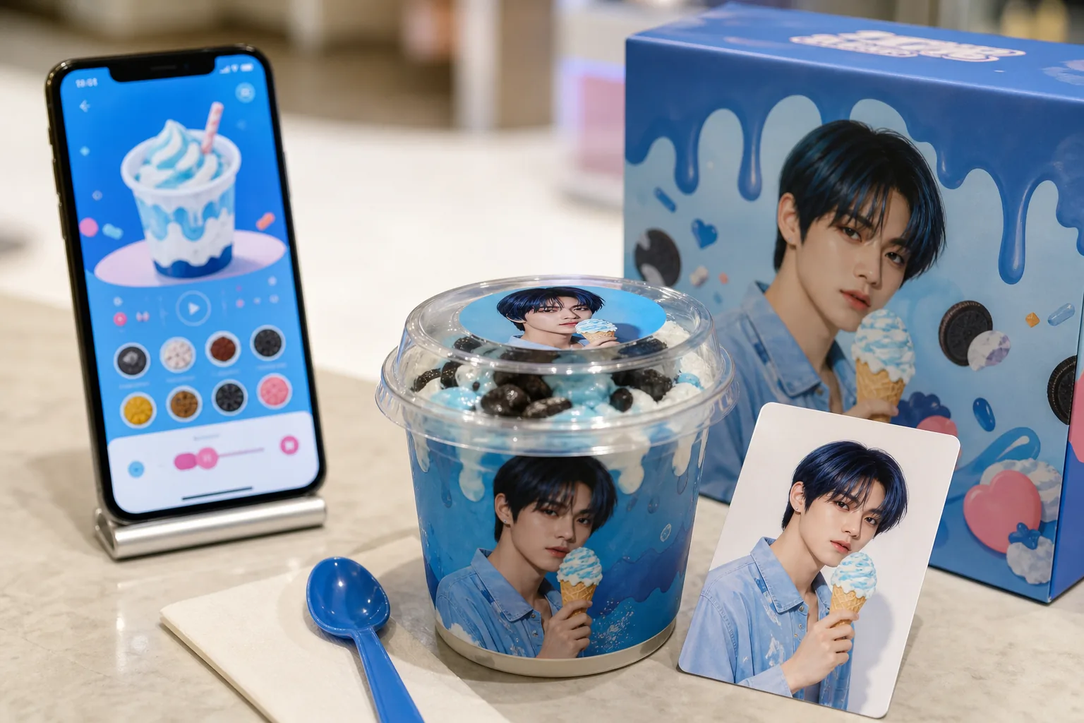 Social media reaction to Korean entertainment promotional photo