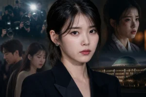 IU under media spotlight during a turbulent 2026 in Korean entertainment