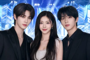 K-pop stage prepared for SBS Gayo Daejeon Summer hosts Sungchan Ian and Sion
