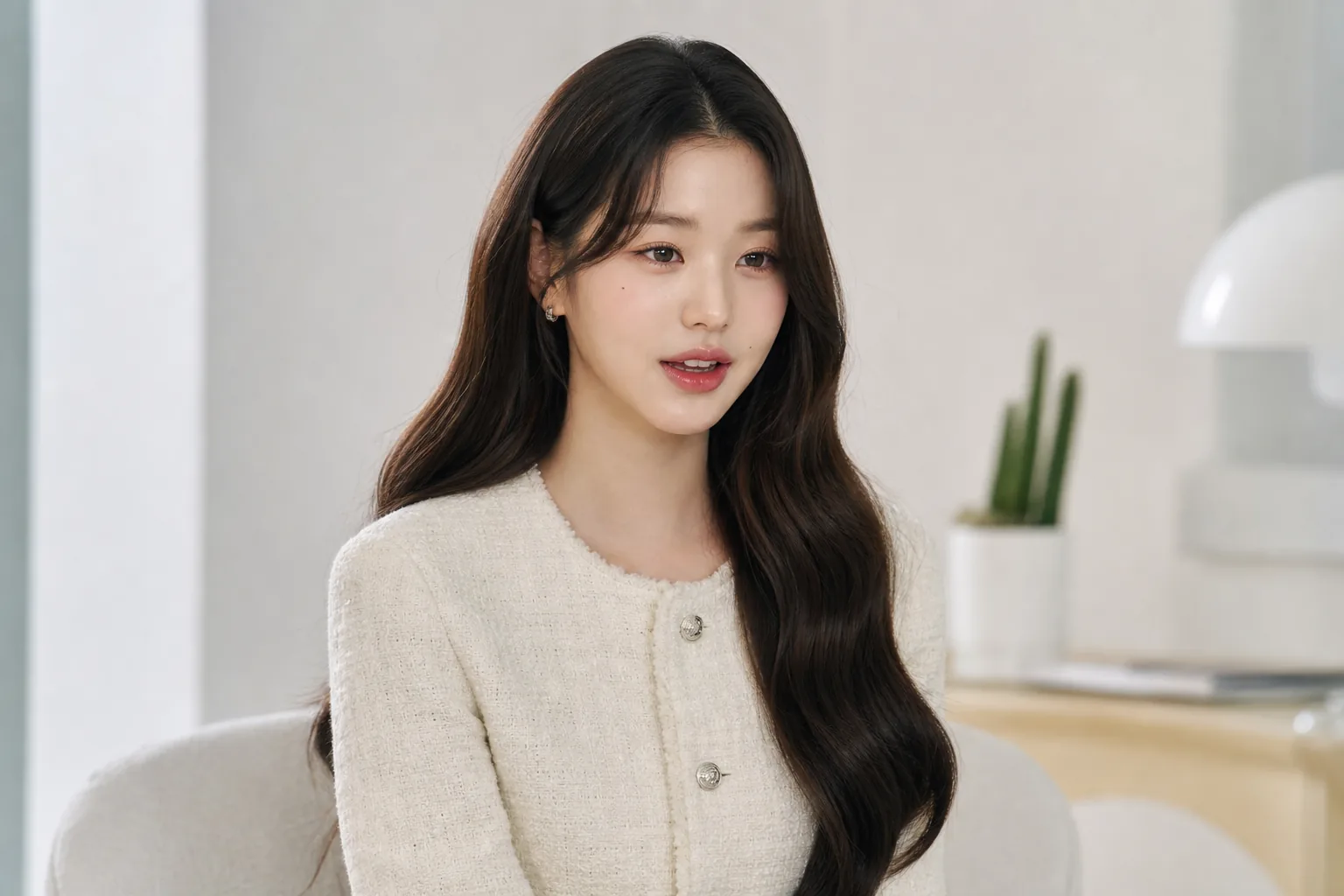 Editorial image representing Jang Won Young balancing public attention and idol influence