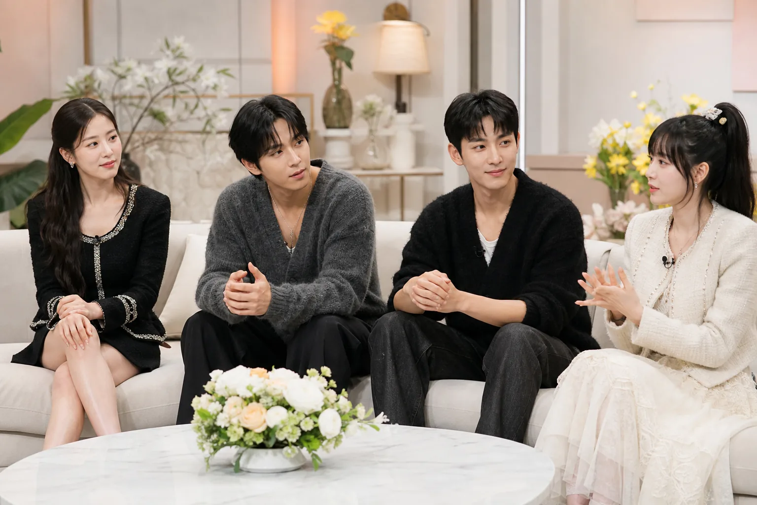 Love Against Time dating show contestants discussing time and relationships