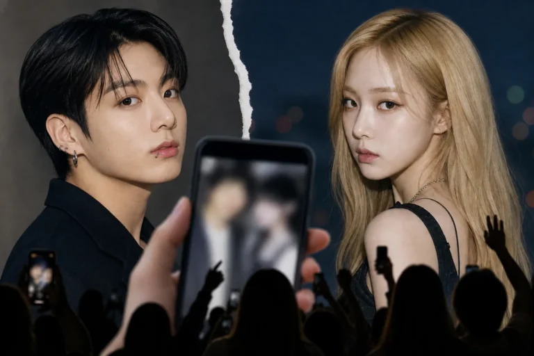 K-pop social media rumor discussion involving Jungkook and Winter