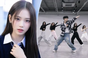 K-pop dance practice studio representing Hearts2Hearts Ian TikTok debate