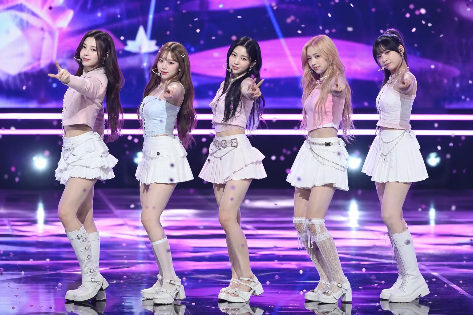 K-pop chart screen and fan engagement concept for RESCENE's LOVE ATTACK surge