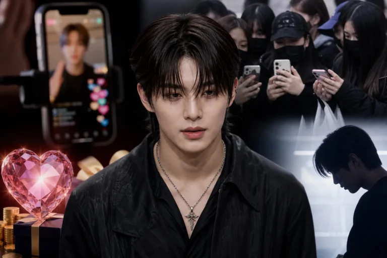 K-pop livestream controversy involving fan gifts and online backlash