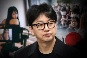 Editorial image representing Korean entertainment industry controversy around Ko Young Wook