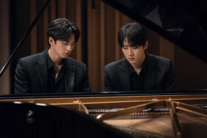 Concert piano stage representing Song Kang and Lee Jun Young drama Four Hands Two Sonatas