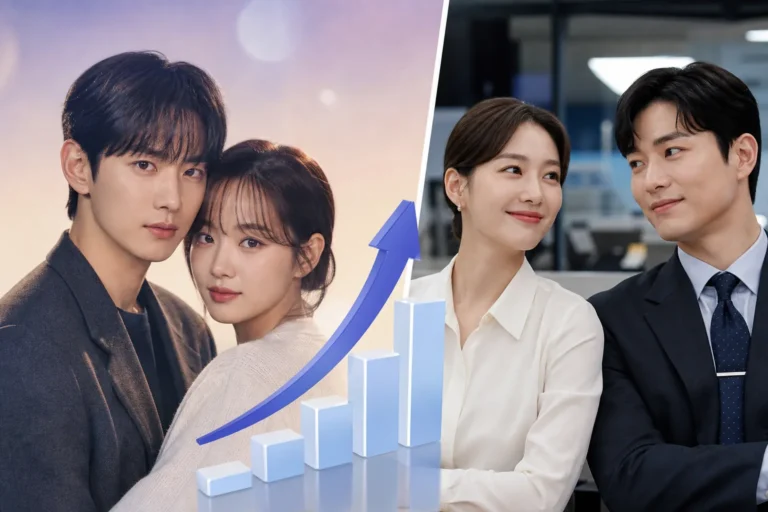 Editorial image representing Korean drama ratings for Dream to You and See You at Work Tomorrow