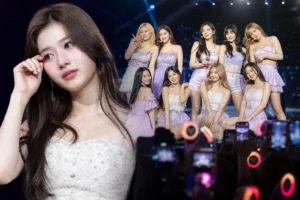 TWICE concert stage atmosphere representing Sana and group renewal speculation