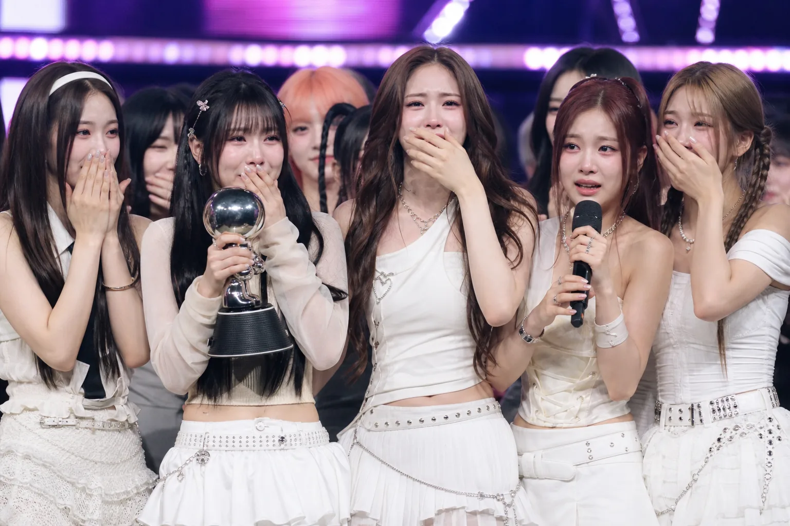 RESCENE members emotional after first K-pop music show trophy
