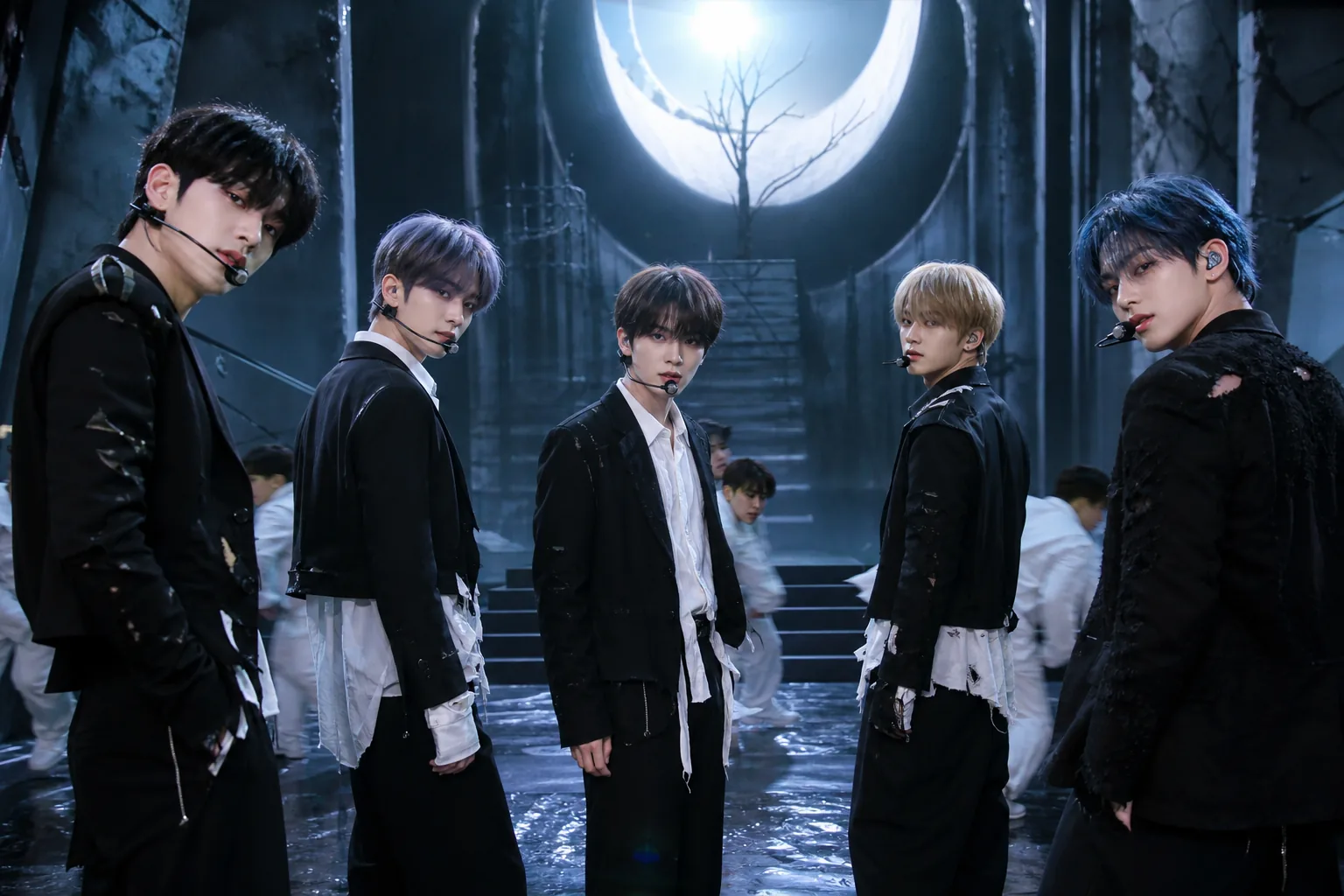 Editorial image of global K-pop fans watching a performance online