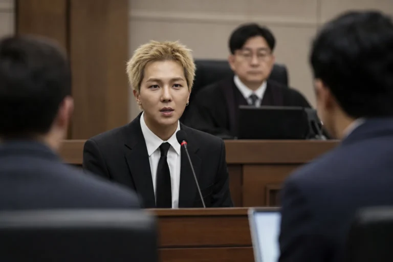 Song Mino court testimony military service attendance case editorial image
