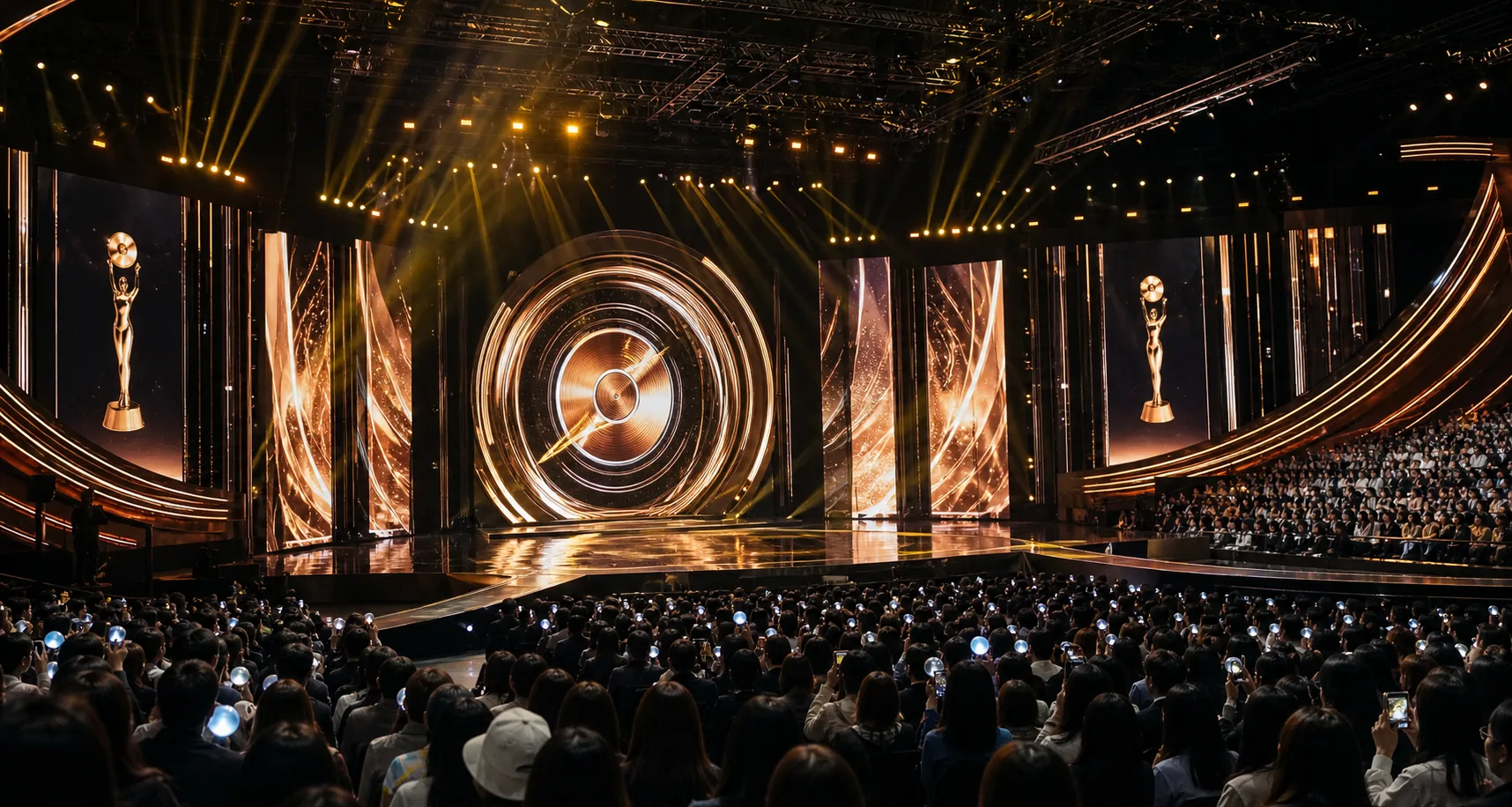 Audience and stage concept for a Korean music awards ceremony in Vietnam