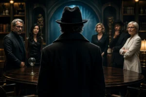 Disney Plus Korean variety show Murder Club AI mystery concept