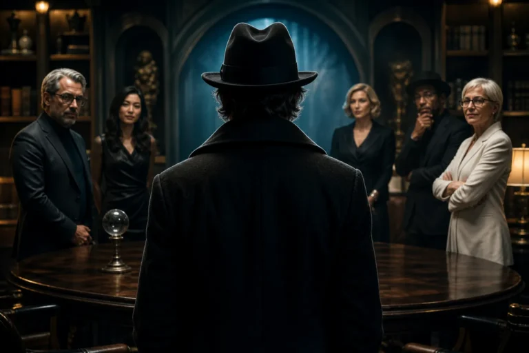 Disney Plus Korean variety show Murder Club AI mystery concept