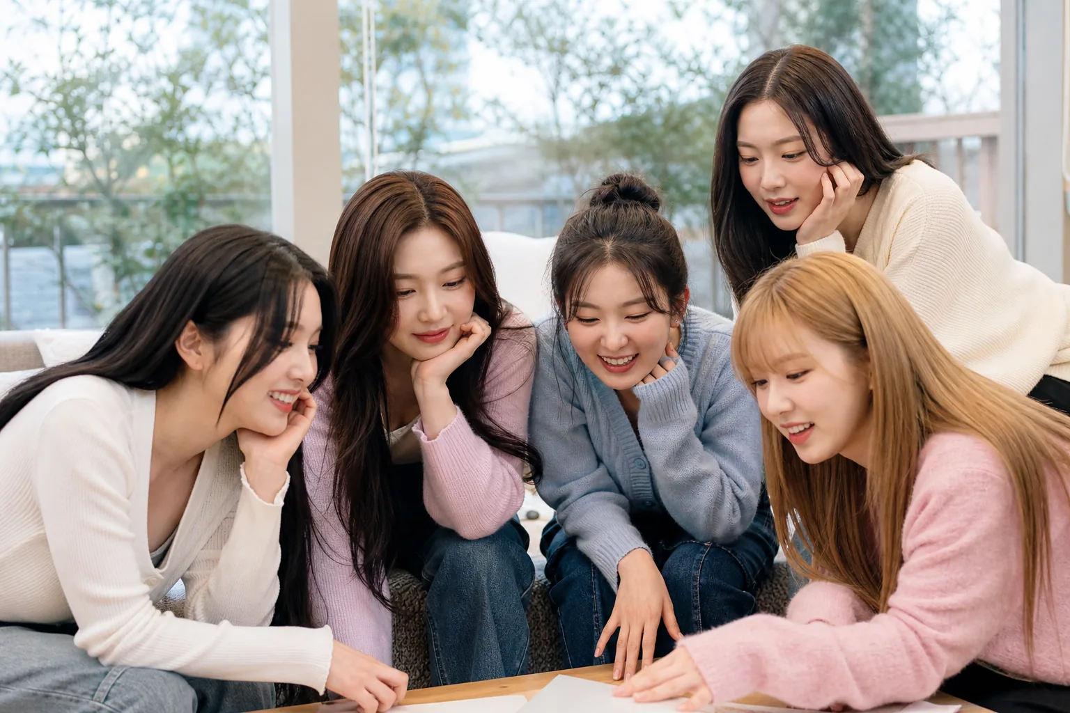 Red Velvet members on a one day vacation concept for Level Up Project 6