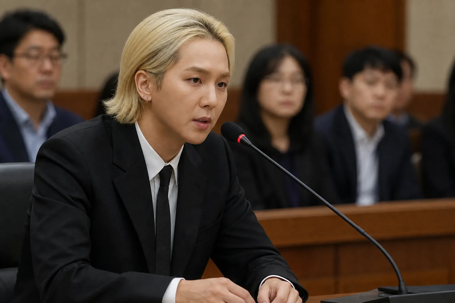 Administrative attendance records and public service documents in a Korean entertainment legal case