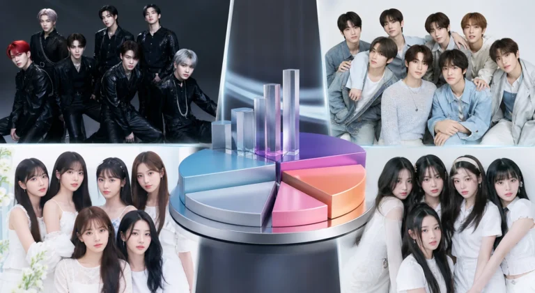 K-pop chart rankings led by ATEEZ RIIZE I.O.I and ILLIT