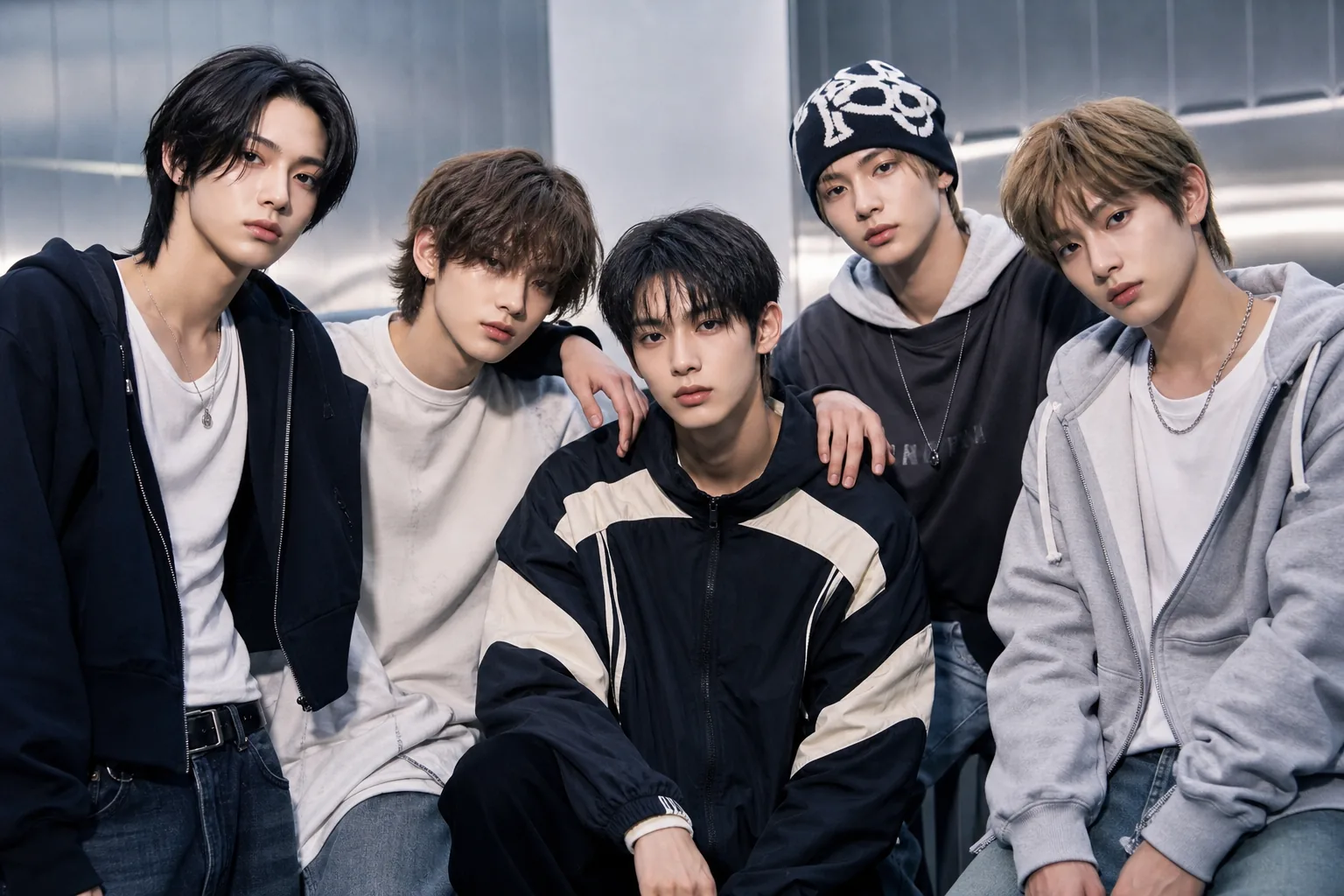 K-pop album sales certification display for CORTIS and other artists