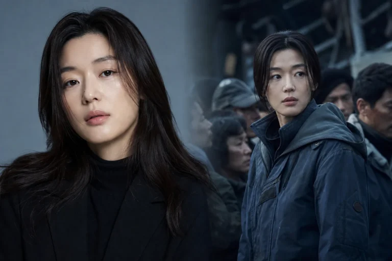 Jun Ji Hyun Colony Korean film return editorial image