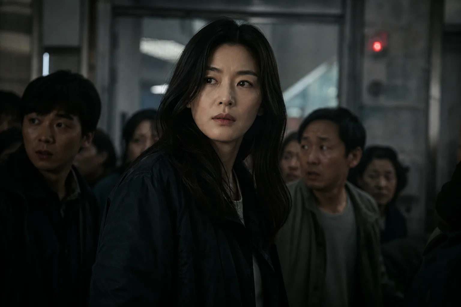 Korean film production scene representing Jun Ji Hyun in Colony