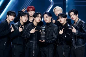 ATEEZ BAD third M Countdown win editorial image