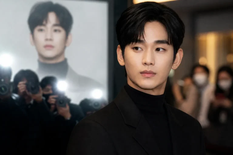 Editorial image representing Kim Soo Hyun comeback reports and Korean entertainment debate