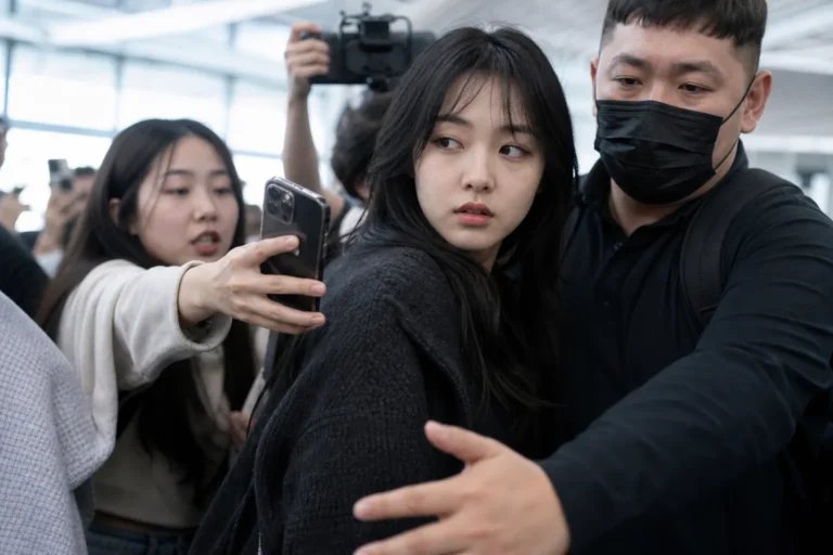 Airport privacy scene representing ONER member Yueyue sasaeng incident
