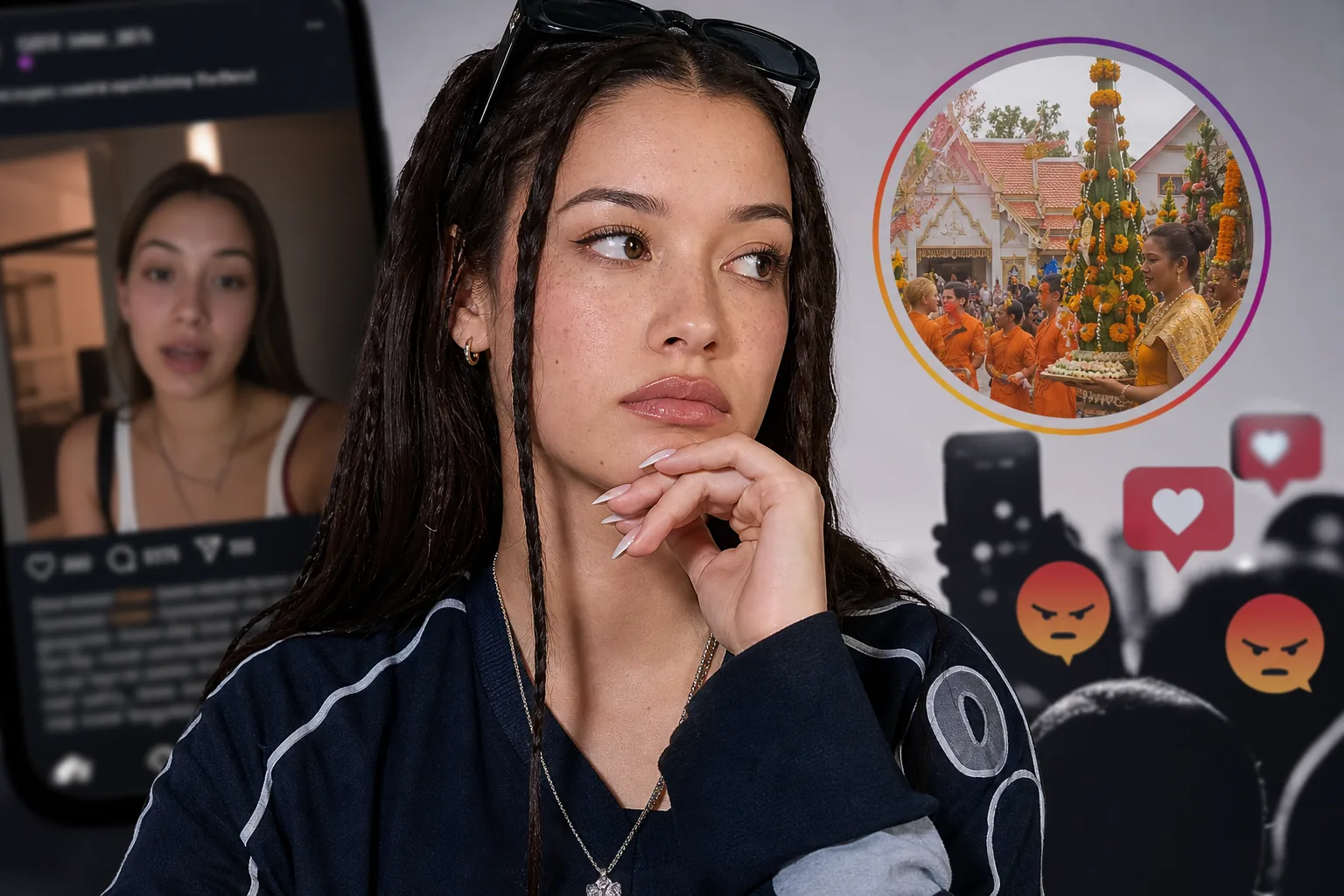Social media discussion around KATSEYE Manon and Instagram highlight criticism