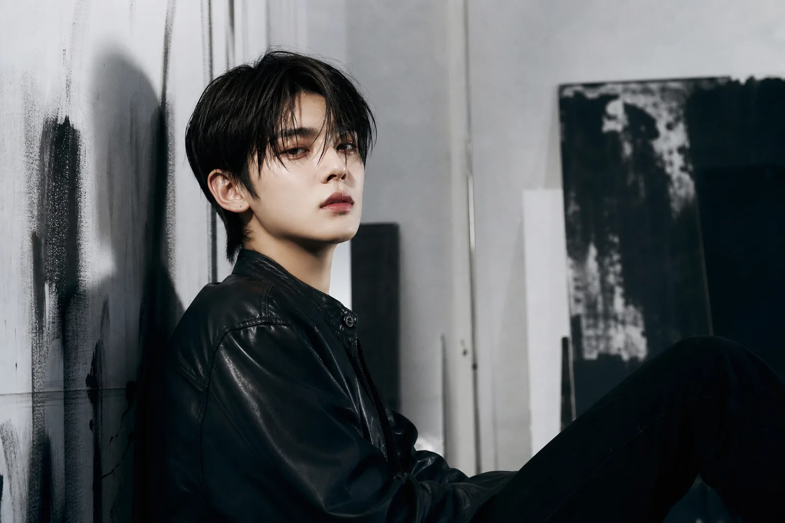 Modern K-pop solo artist comeback concept with album promotion context