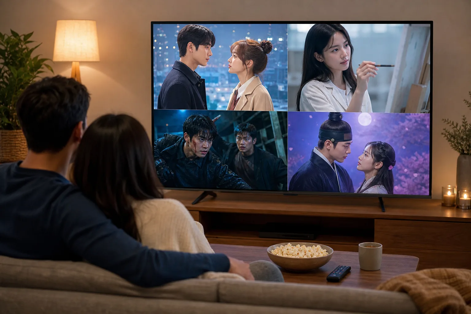 Global audience watching Korean dramas and non-English streaming series