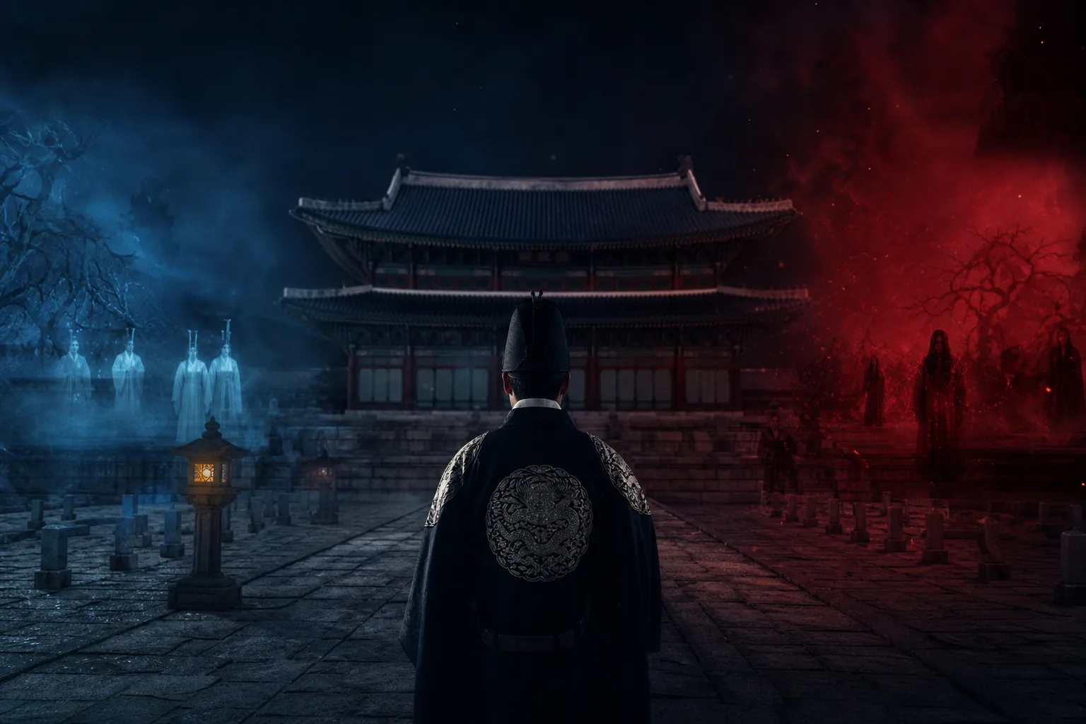Korean folklore inspired ghost realm in The East Palace Netflix drama