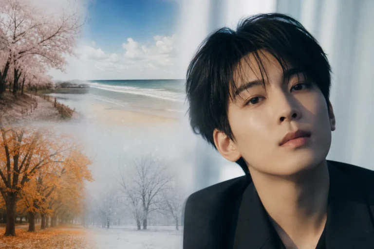 Editorial image for SEVENTEEN Wonwoo birthday song Spring Summer Fall Winter