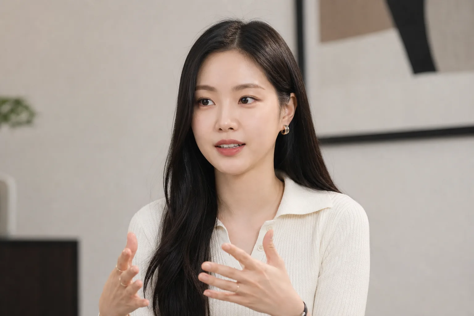 Korean actress preparing for a drama role after an idol career