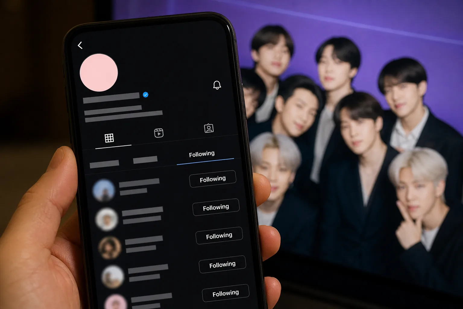 K-pop fans discussing BTS official account activity online