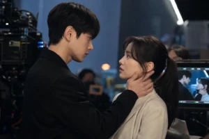 Love in Sync Korean drama filming scene with emotional tension