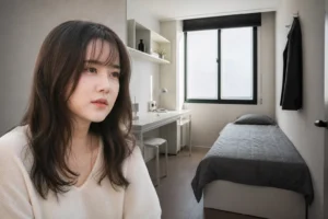 Goo Hye Sun goshiwon minimalist lifestyle news illustration