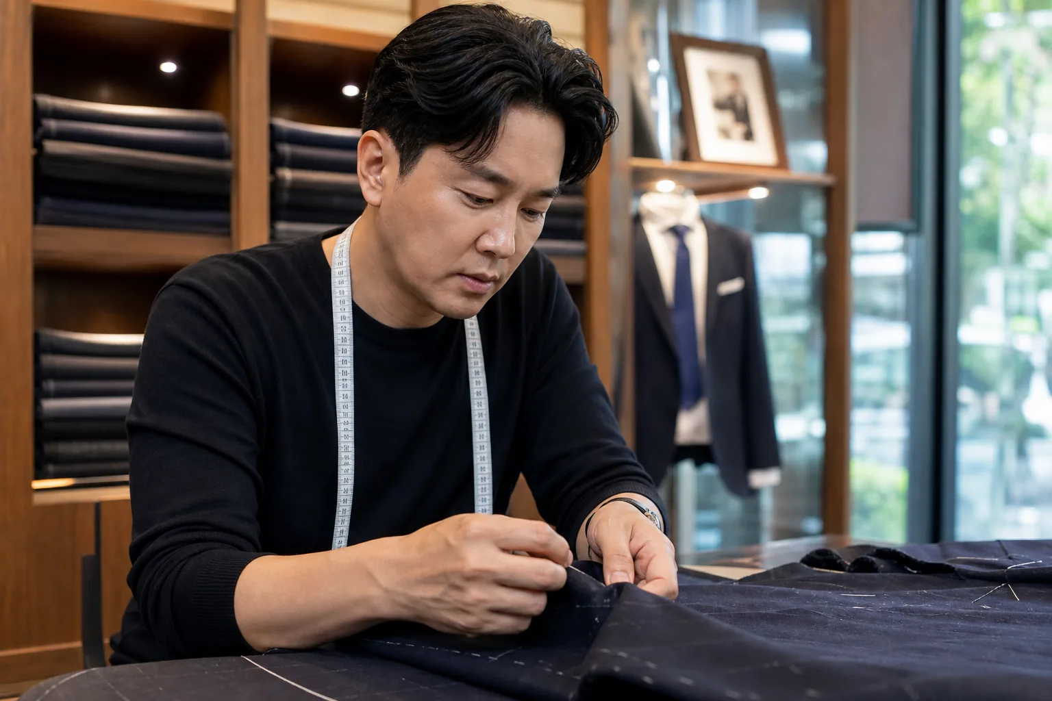 Quiet entertainment business office symbolizing career reinvention after public controversy