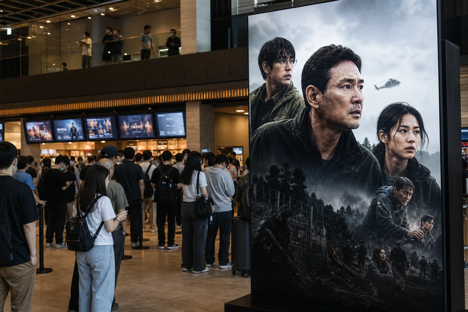 Suspenseful Korean science fiction film atmosphere connected to Hope