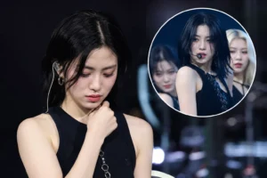 Concert stage lights representing debate around ITZY Ryujin viral stage clip