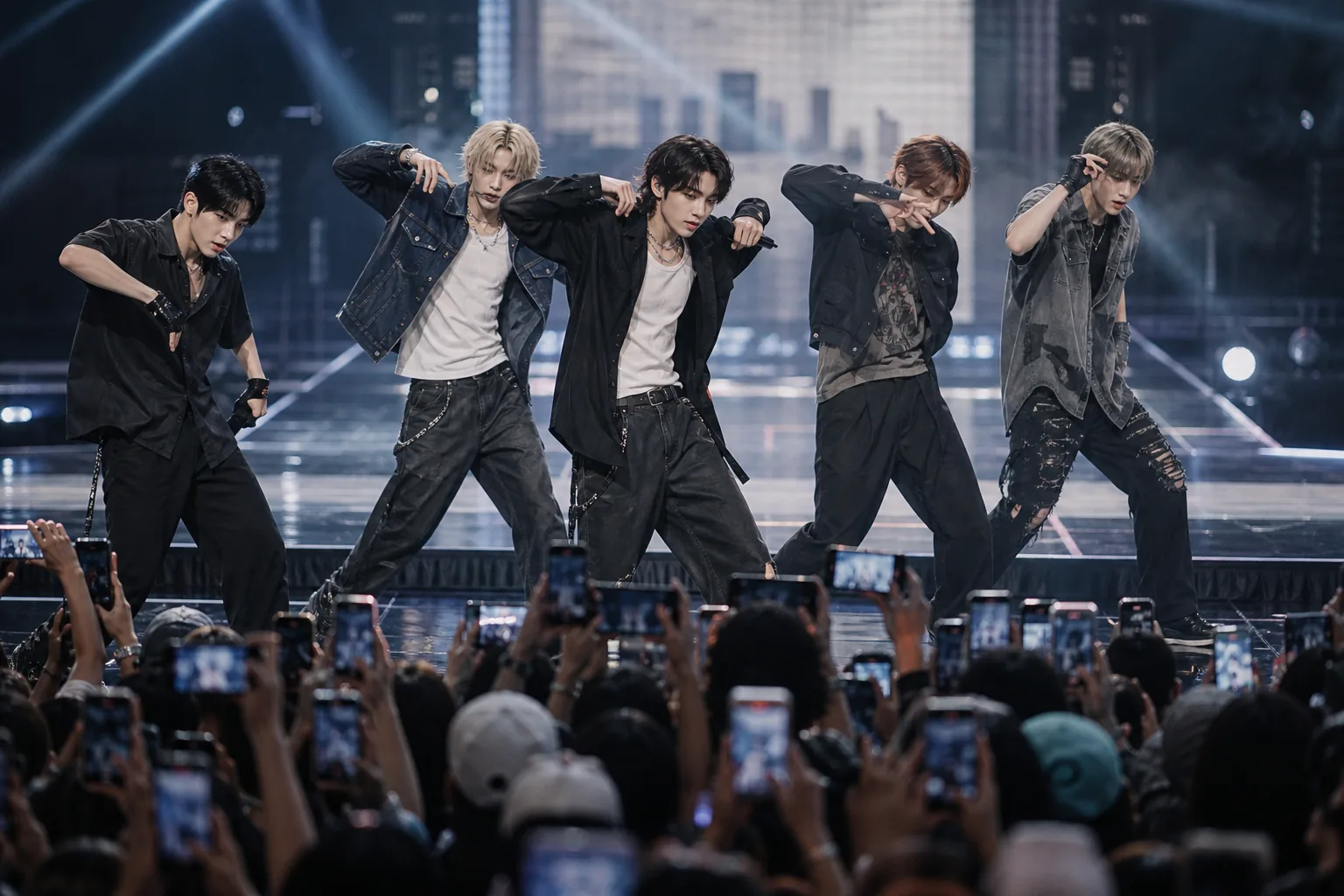 CORTIS first tour opening in Incheon with fans watching a K-pop stage