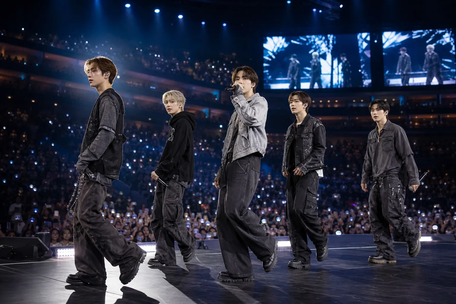 Global K-pop tour route from Korea to North America and Japan