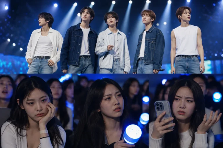 K-pop concert stage representing debate over CORTIS first tour
