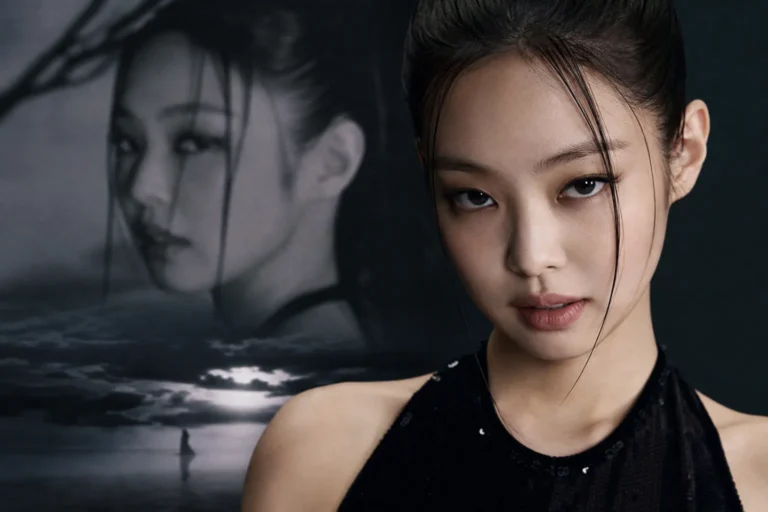 BLACKPINK Jennie Less Than A LOVER teaser inspired editorial image