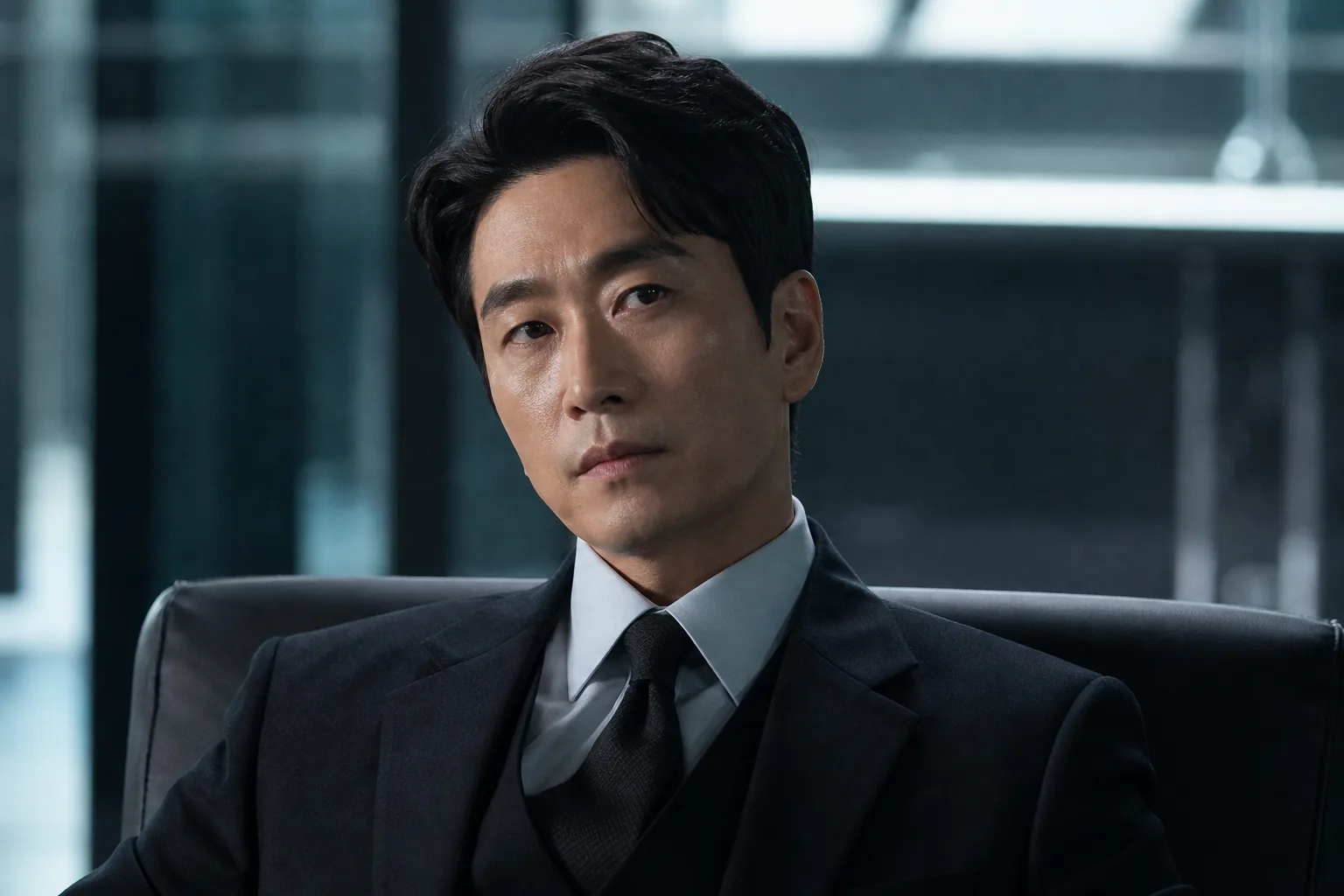 AI editorial image showing a modern Korean drama production atmosphere for Solo Leveling casting news