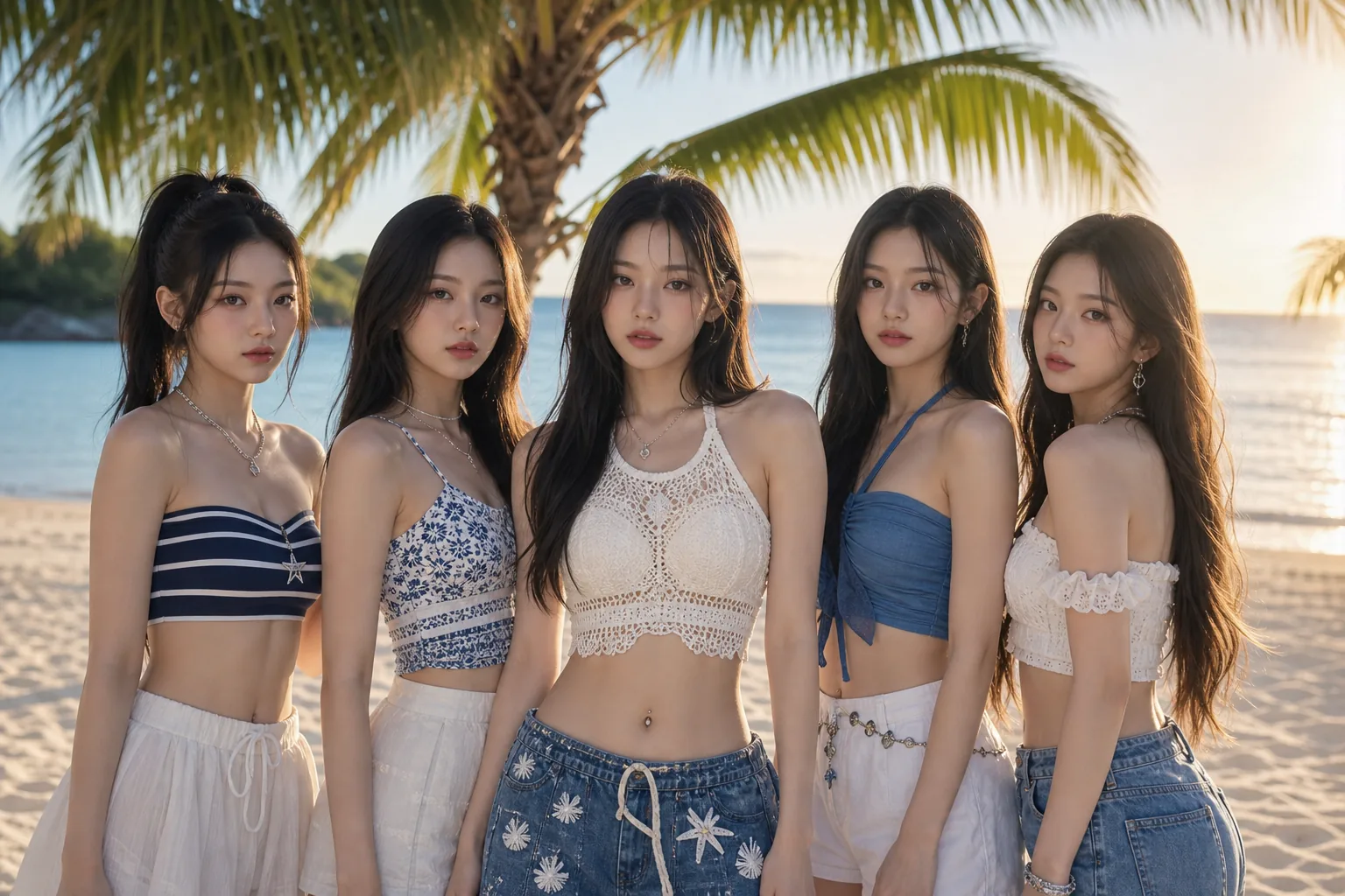 SUMMER ANJELS collaboration unit stage concept with five K-pop performers