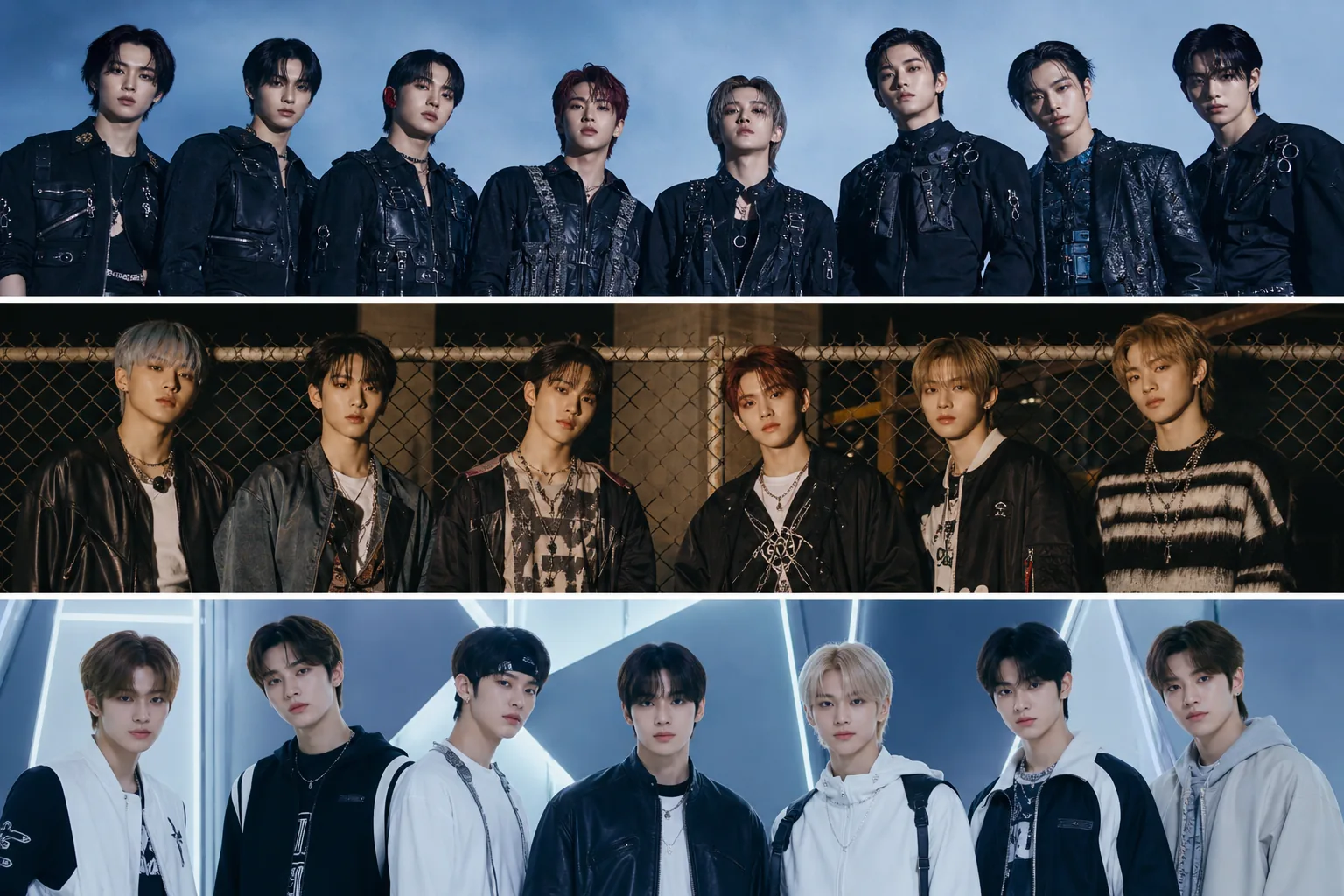 K-pop idol groups preparing for a major Korean awards show stage