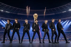 BTS inspired K-pop stadium performance during the 2026 World Cup final